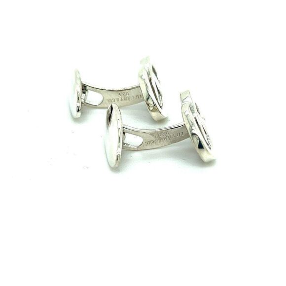 Tiffany & Co Cufflinks Sterling Silver 10 Grams Estate TIF916 - Picture 4 of 7